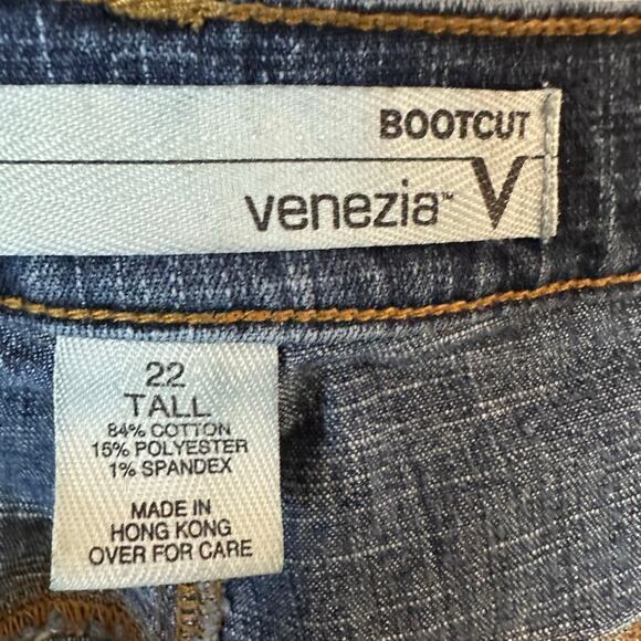 Venezia women’s medium wash boot cut tall jeans mid rise normcore plus size - Picture 5 of 12